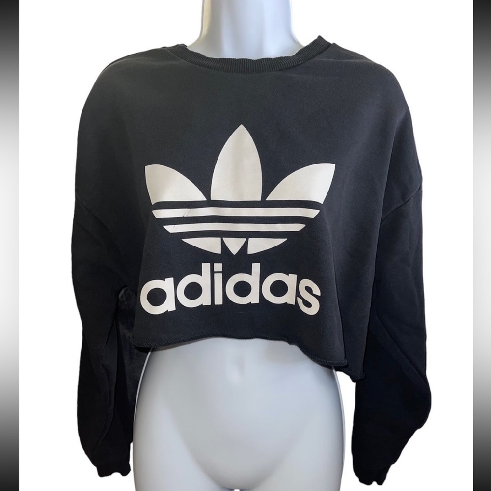 Adidas Cropped Crewneck Sweater